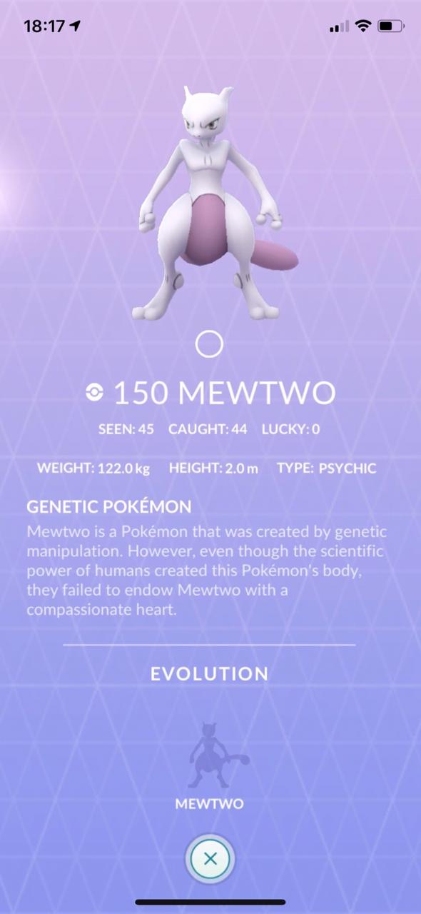 Mewtwo de Armadura em Pokémon Go! - Pokémothim